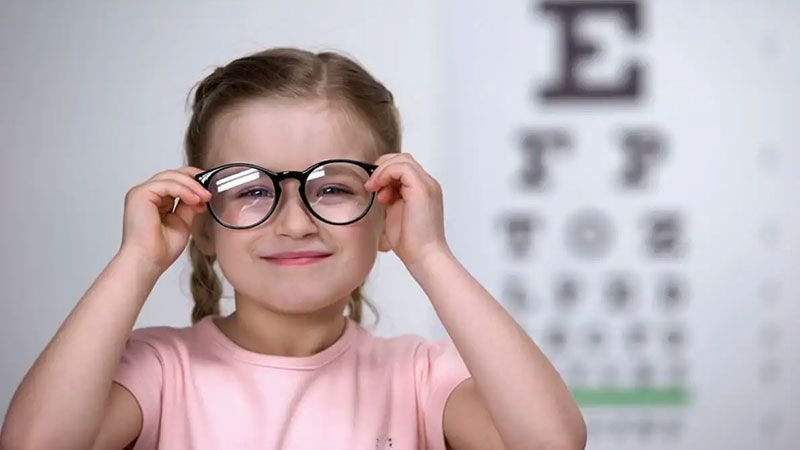 Examen de la vista para niños