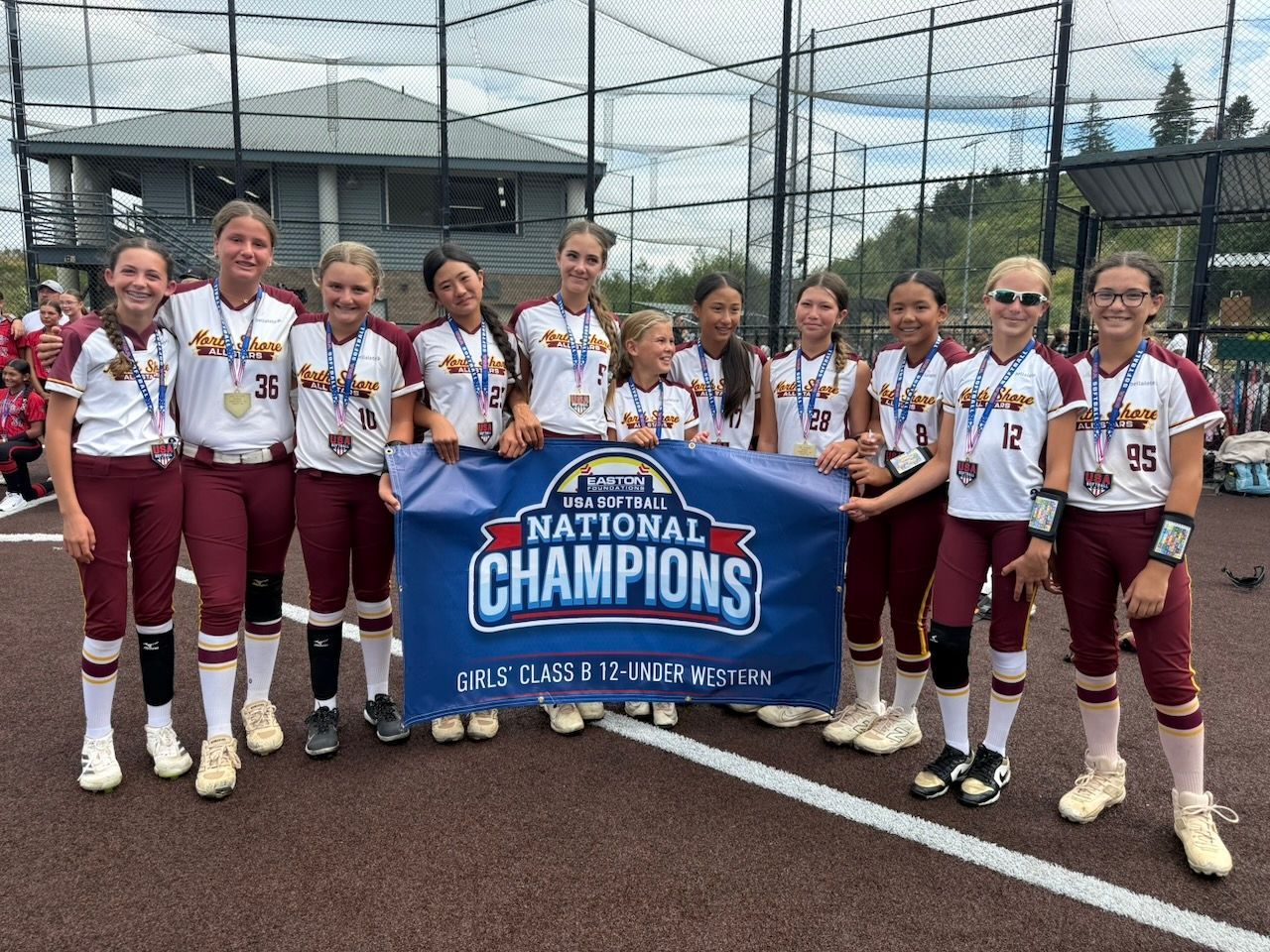 North Shore Girls Softball 12U Team 2026 National Champions