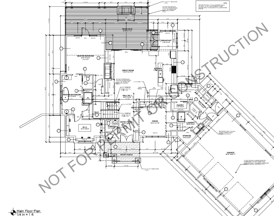 Architectural floor plan marked 