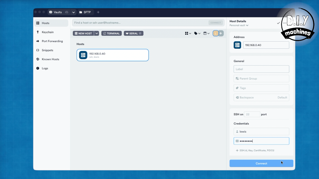 A software dashboard showing an IP list with a sidebar for adding a new IP address, marked with a