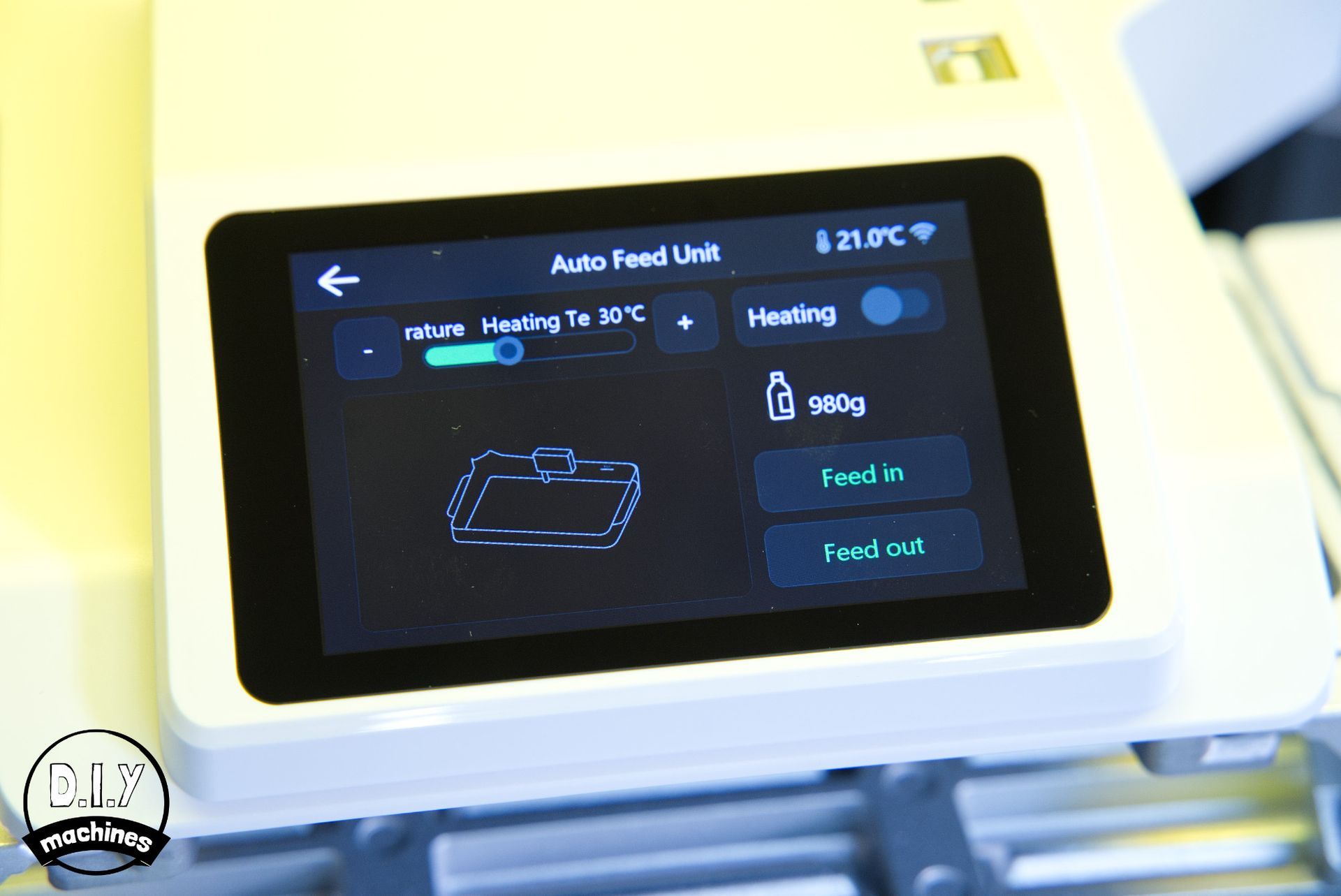 A digital touch screen control panel for an
