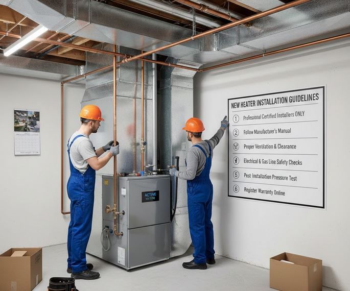 heater installation