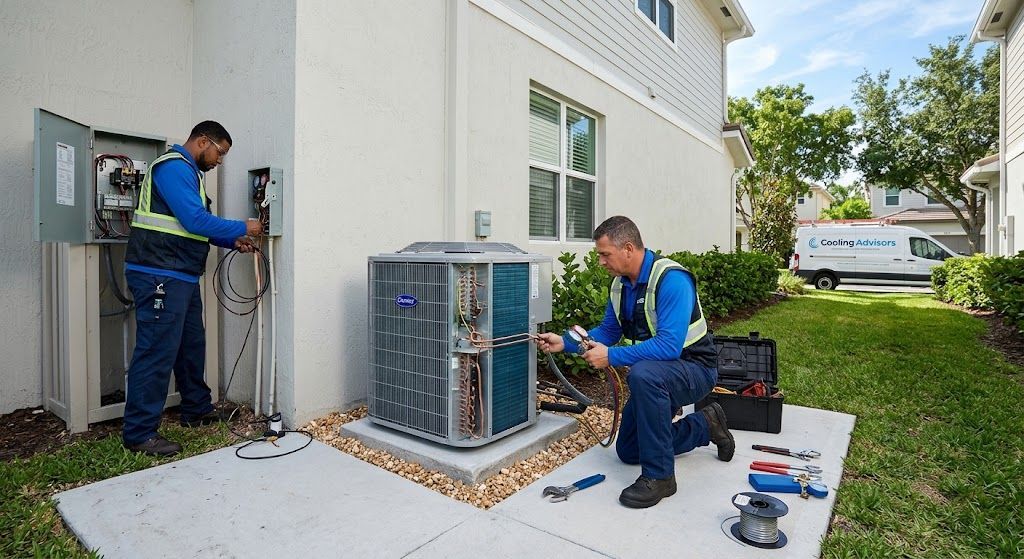 Professional HVAC install by certified technician