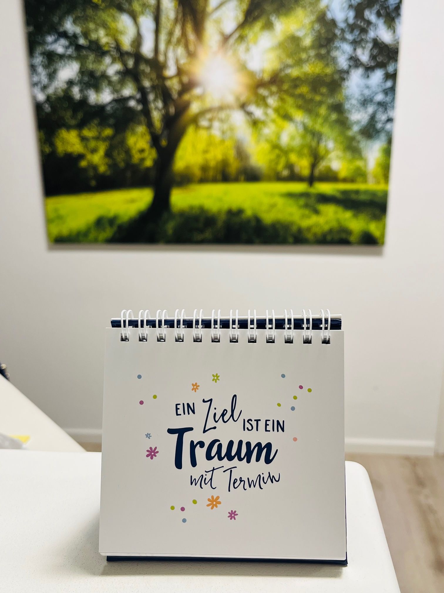 Ein Ziel ist ein Traum mit Termin