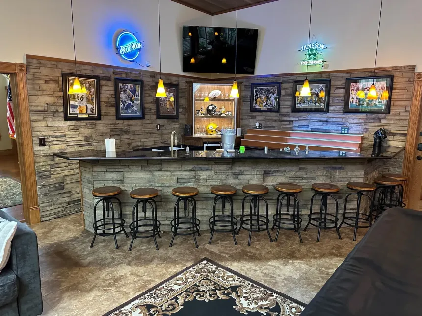 Pet-friendly studio apartment interior at Sleep Bedford Bed and Spa Bedford PA