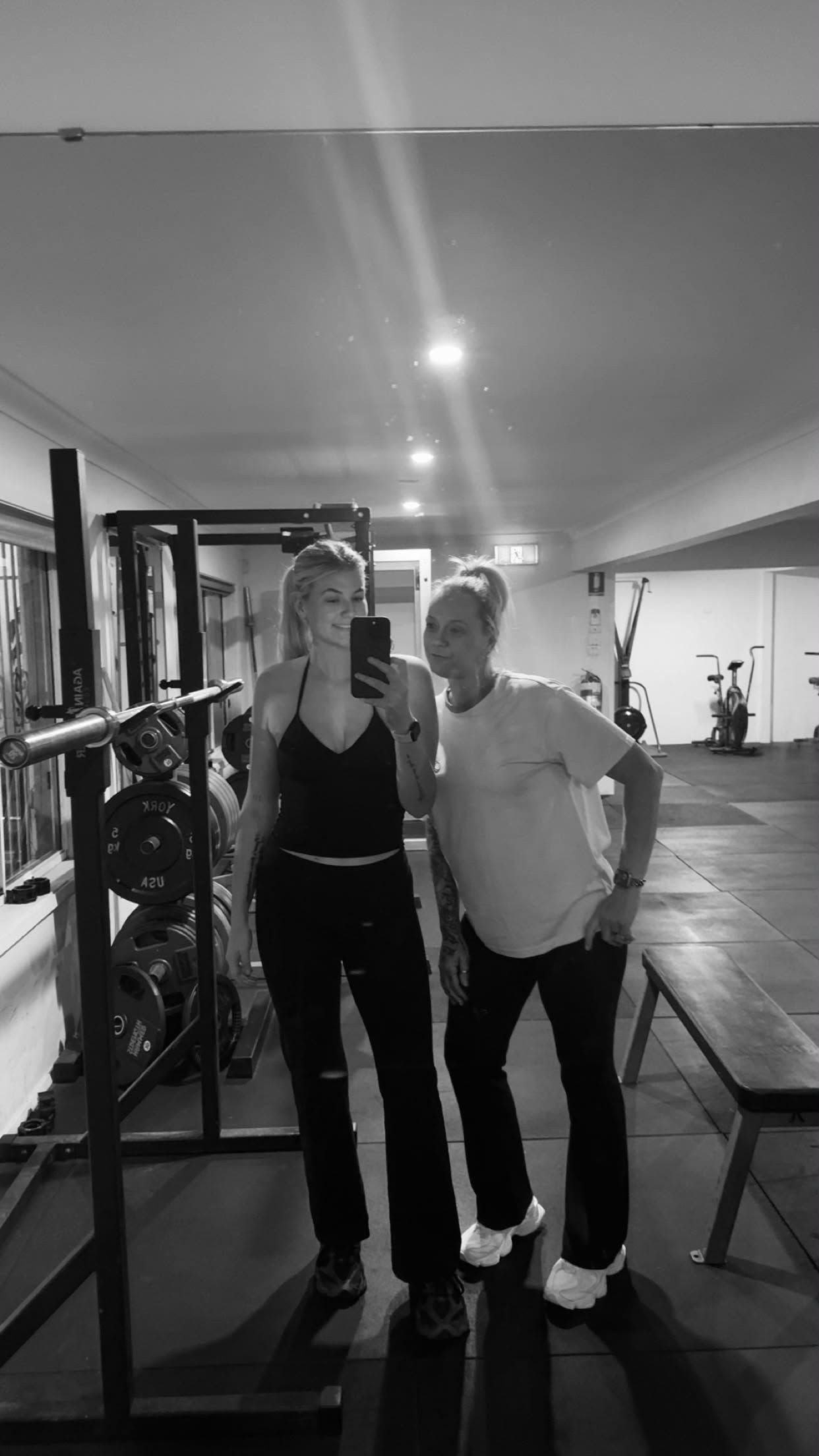 Tahlia, gym sessions