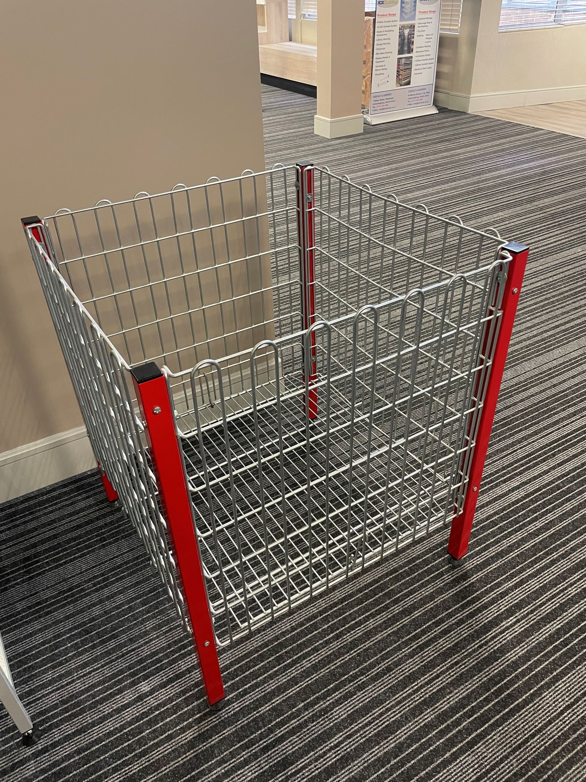 display accessories from KK shelving (see images)