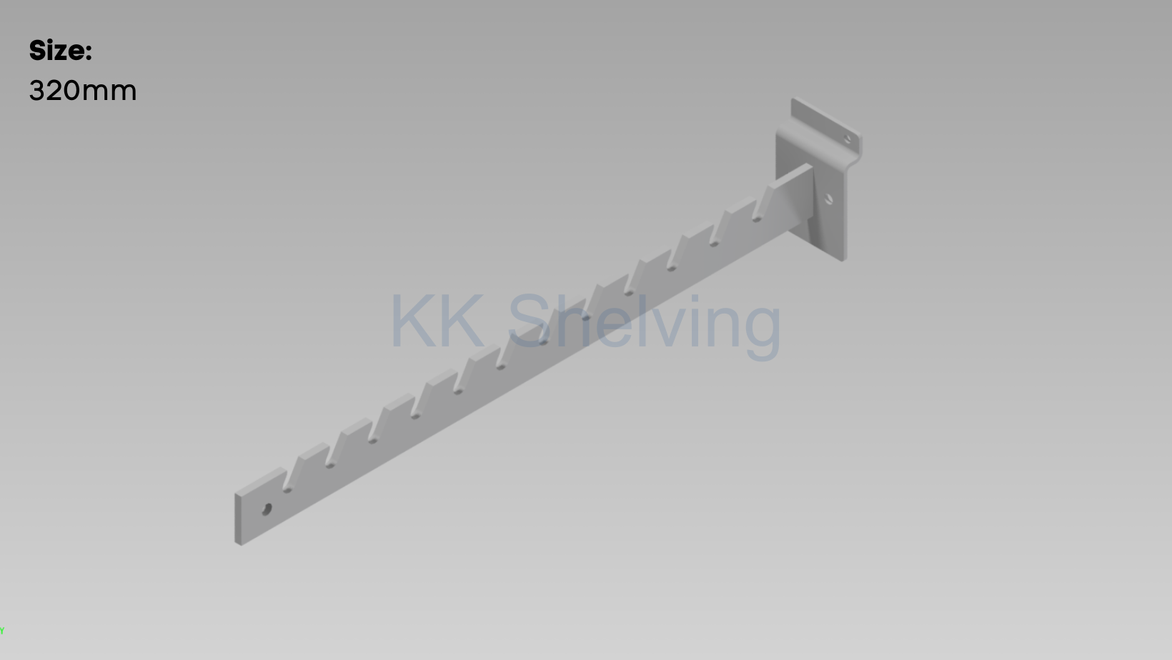 Slatwall Slotted Bracket