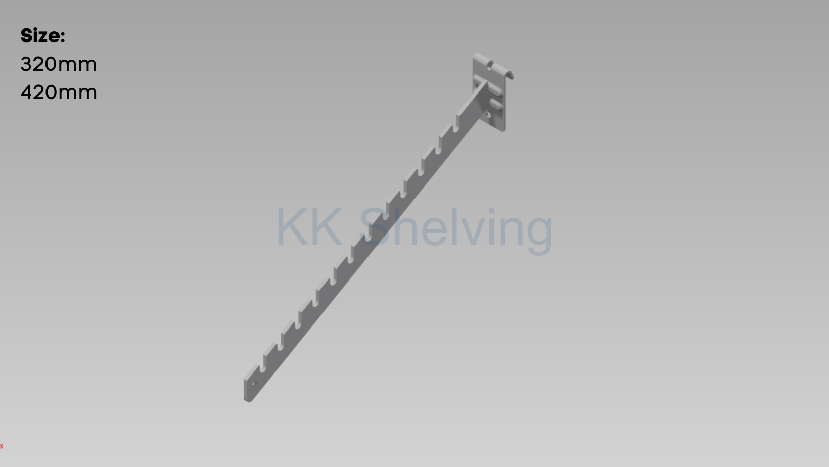 Wire Mesh Slotted Bracket
