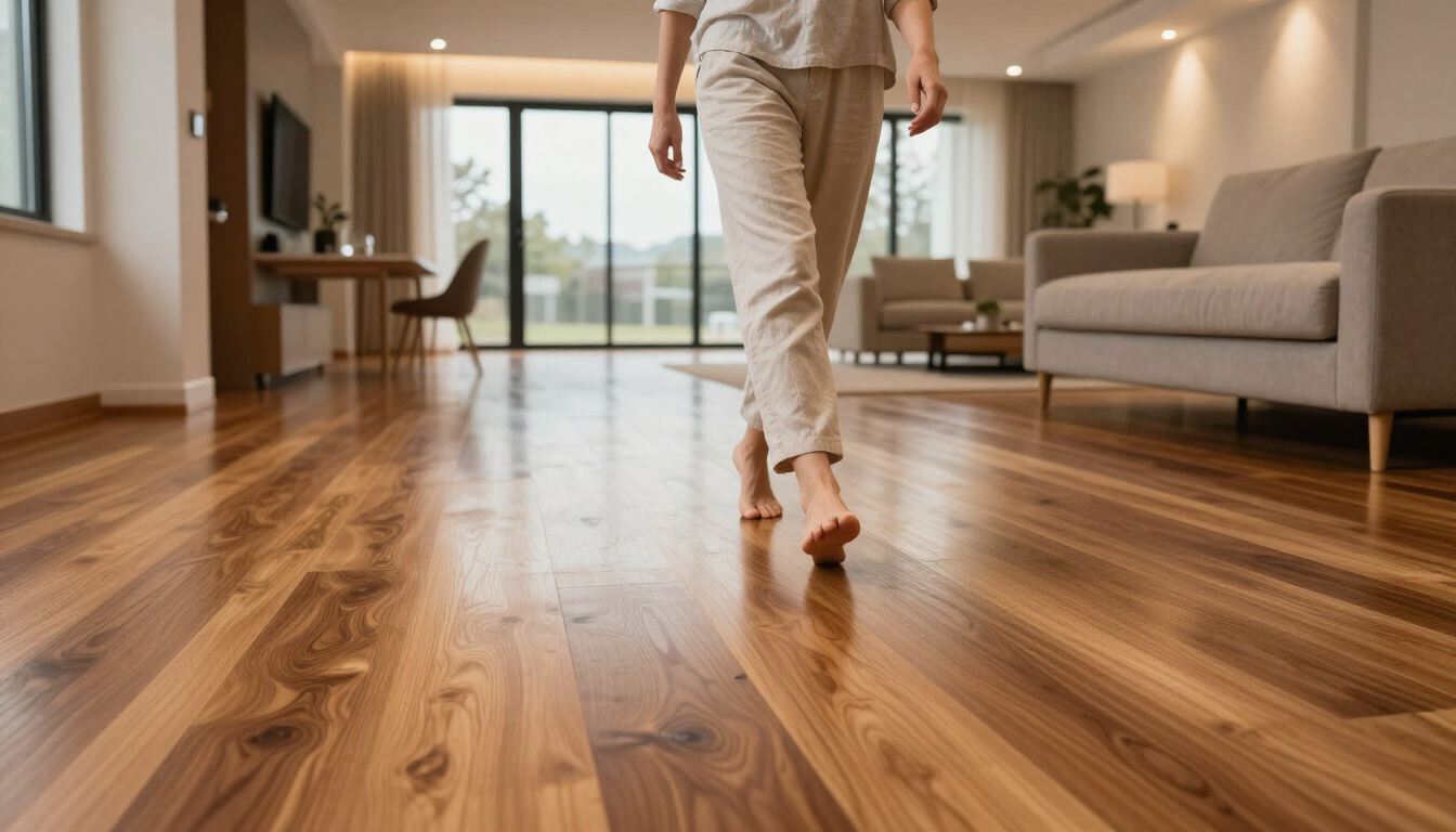 Shiny Hardwood Floors