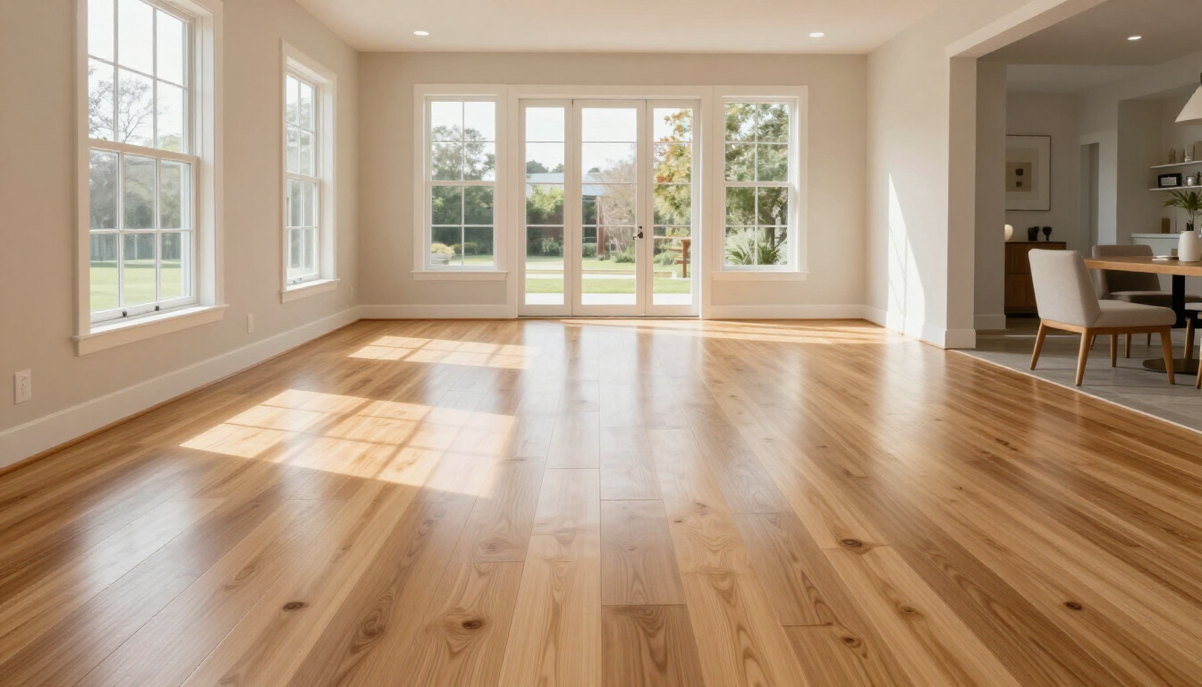 Comparison of LVP and hardwood flooring in a Maryland home