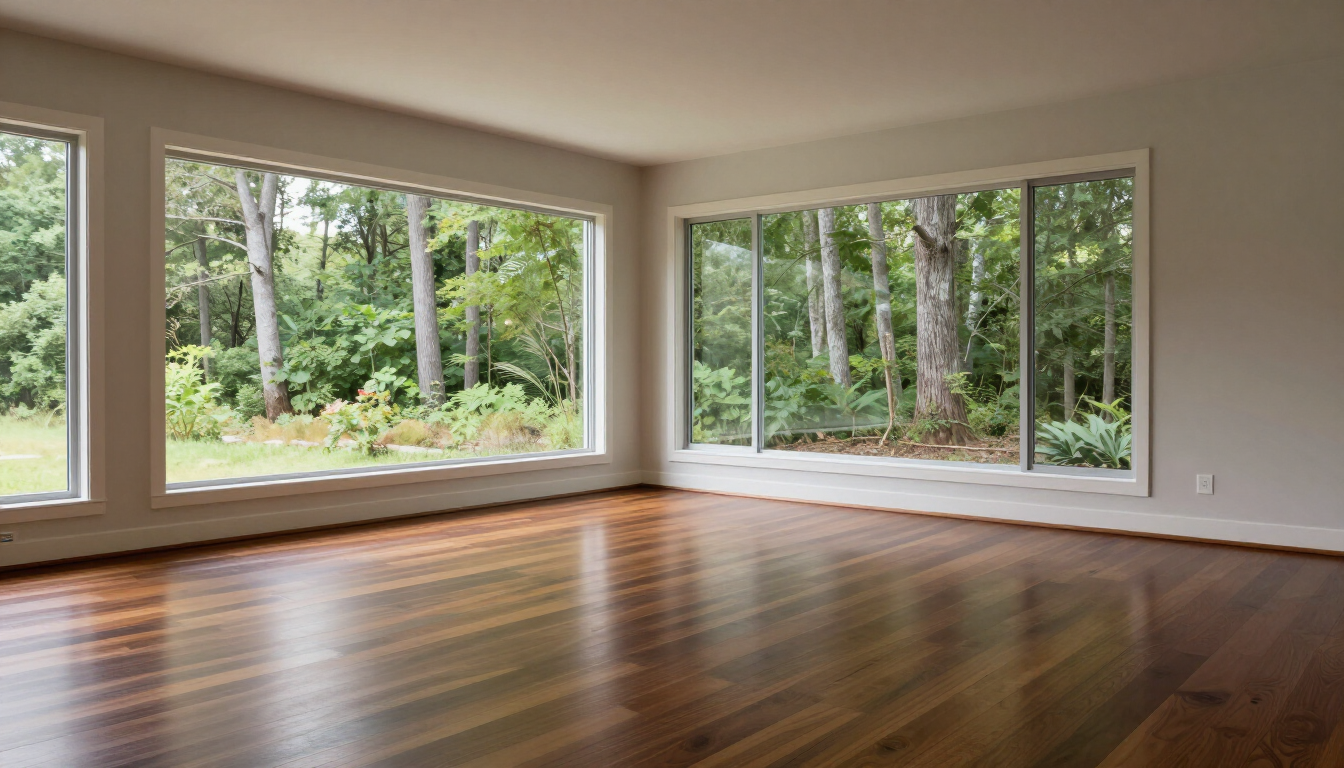 Restored Hardwood Living Room