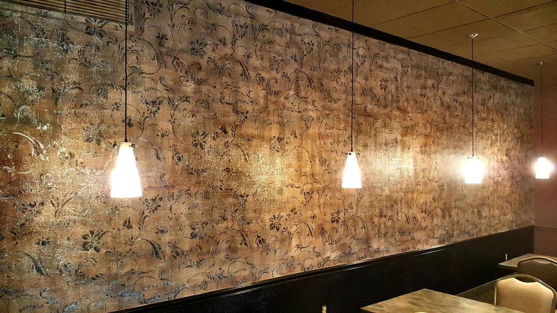 wall painting, decorating special textures and design Finishes