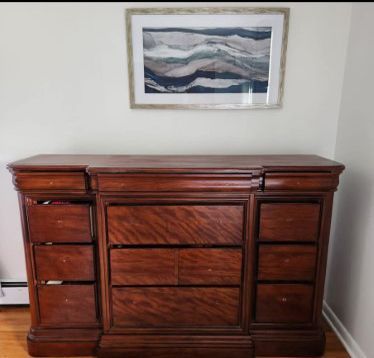 Wooden Outdated Dresser Before