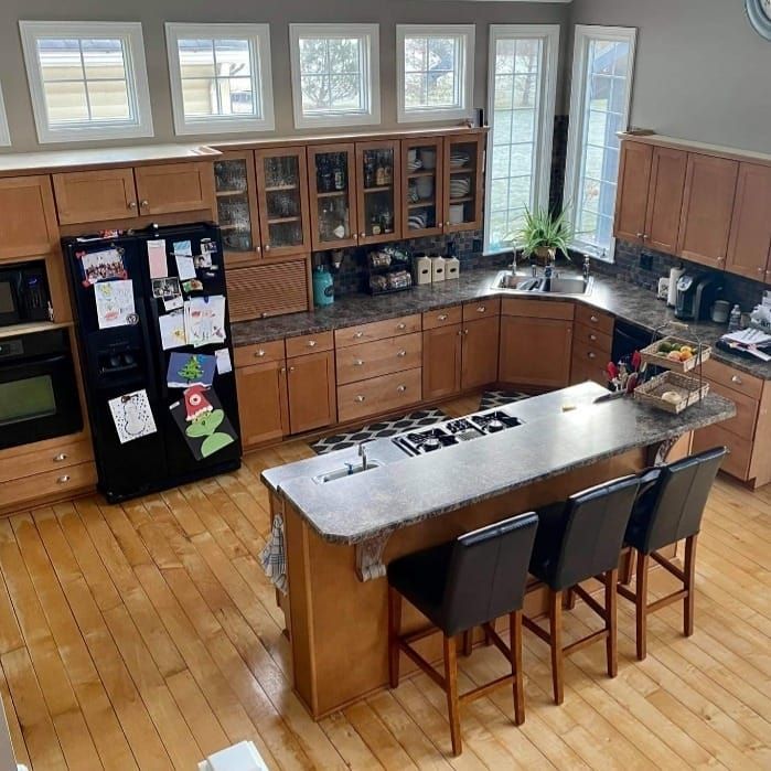 Wooden kitchen cabinets Before