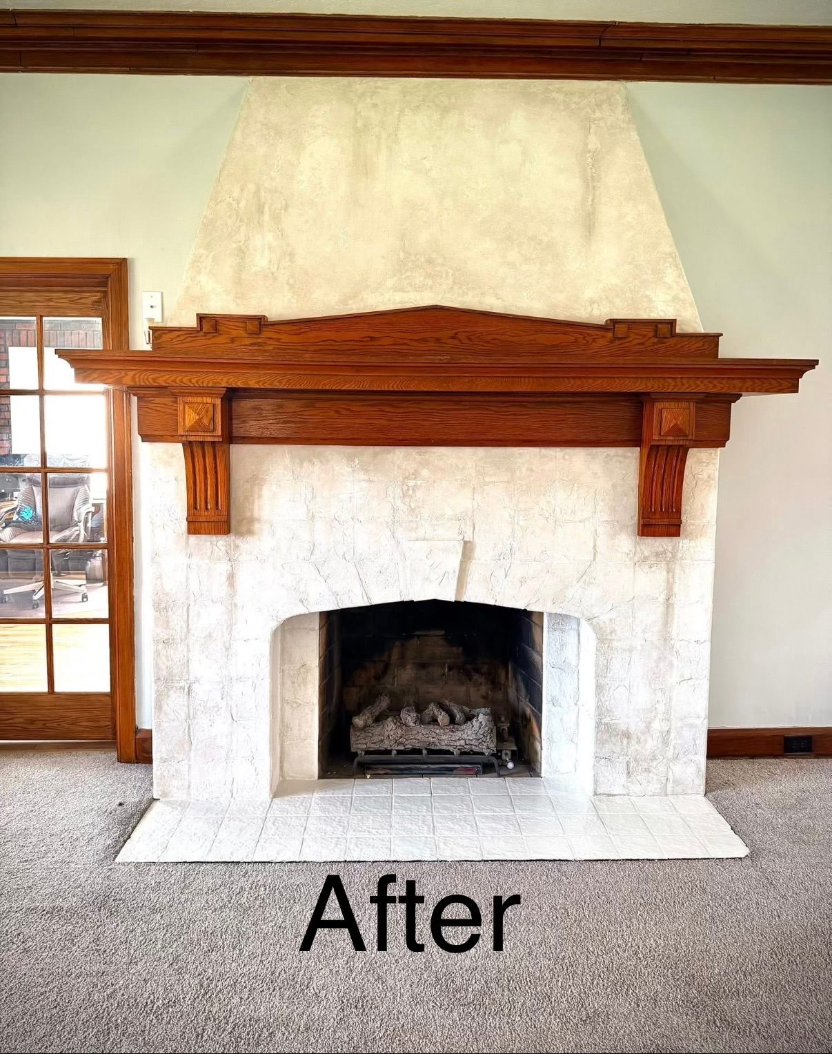 Fireplace Brick modern After