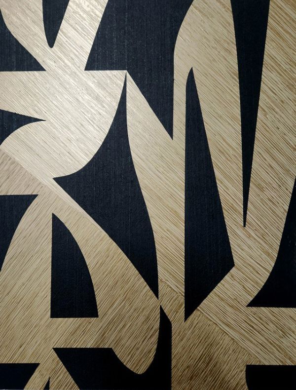zebra wall technique modern