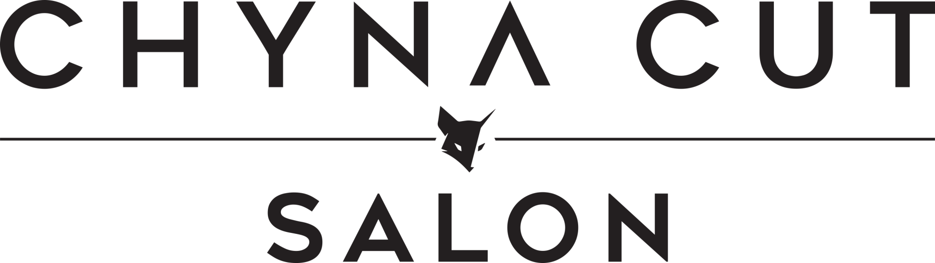Auf dem Logo des Chyna Cut Salons ist eine Katze abgebildet.