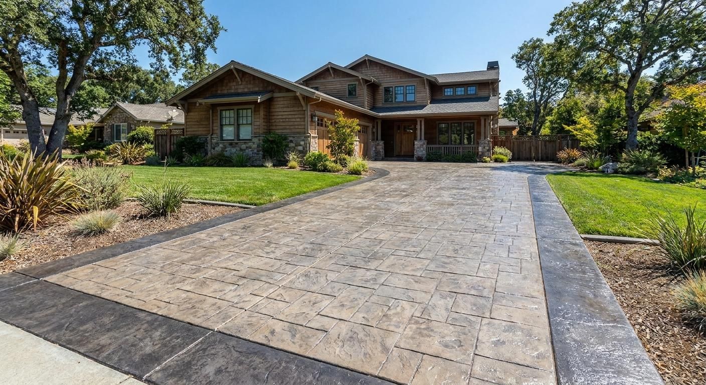 How much does a stamped concrete driveway cost per square foot