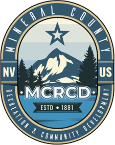 A logo for mineral county recreation and community development