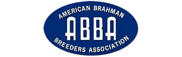 American Brahman Breeders Association logo with blue oval and white text
