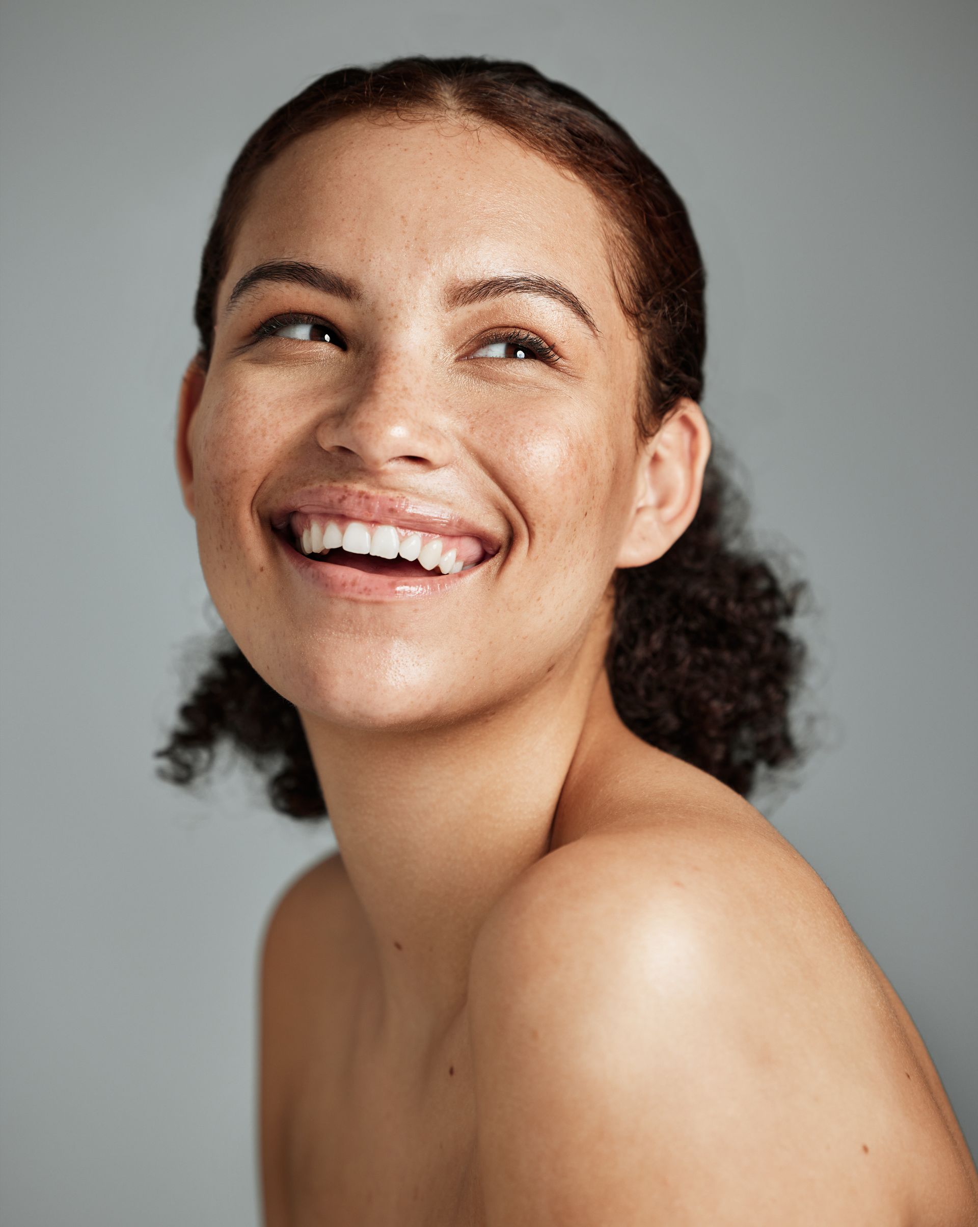 Woman smiling