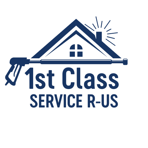 A logo for a company called 1st class service r-us.