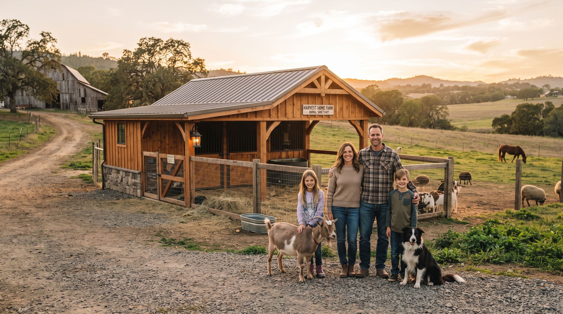 Custom animal shelter built by professional shed builder