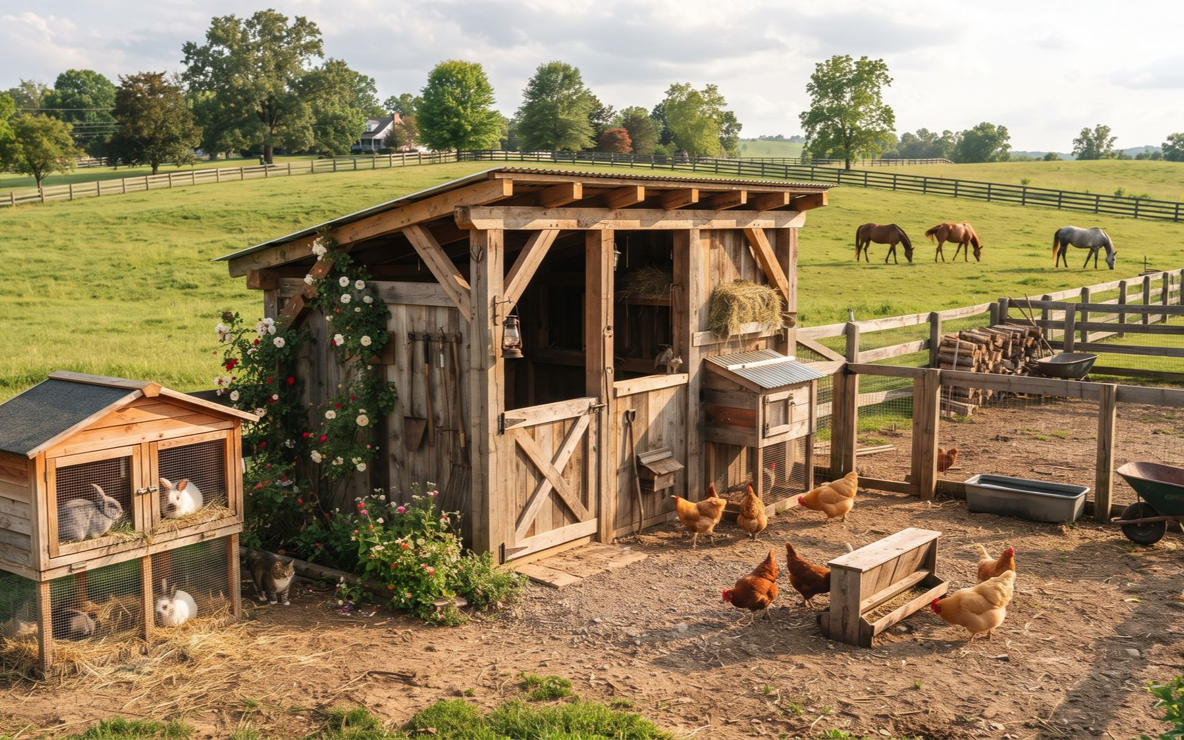 Custom animal shelters for hobby farms in Pennsylvania