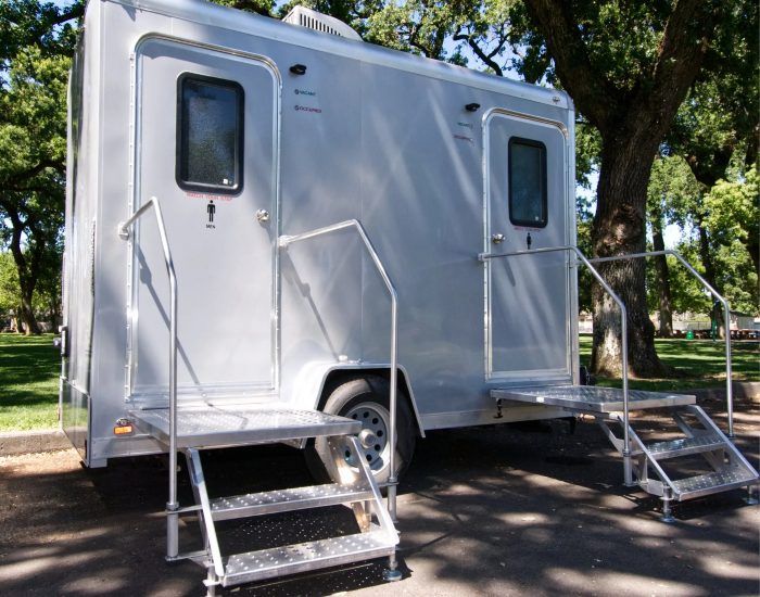 2-Stall Luxury Toilets 2-Stall Luxury Toilet Trailers in Chico and Yuba, CA