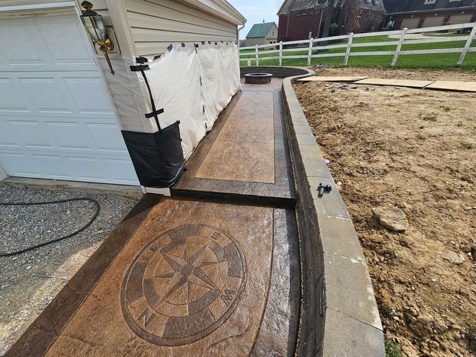 Decorative sidewalk