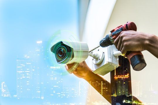 CCTV Security Camera Installation by Professional Technician