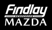 Findlay Henderson Mazda dealership logo in white text on black background