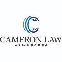 Cameron Law logo with blue stylized C and the tagline “An Injury Firm”
