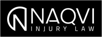 Navy and white NNAQVI Injury Law logo on a black background