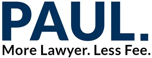 PAUL logo with tagline “More Lawyer. Less Fee.”