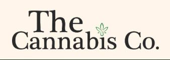 Logo reading “The Cannabis Co.” in black text with a small green leaf accent on a light background