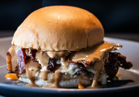 Peanut butter burger