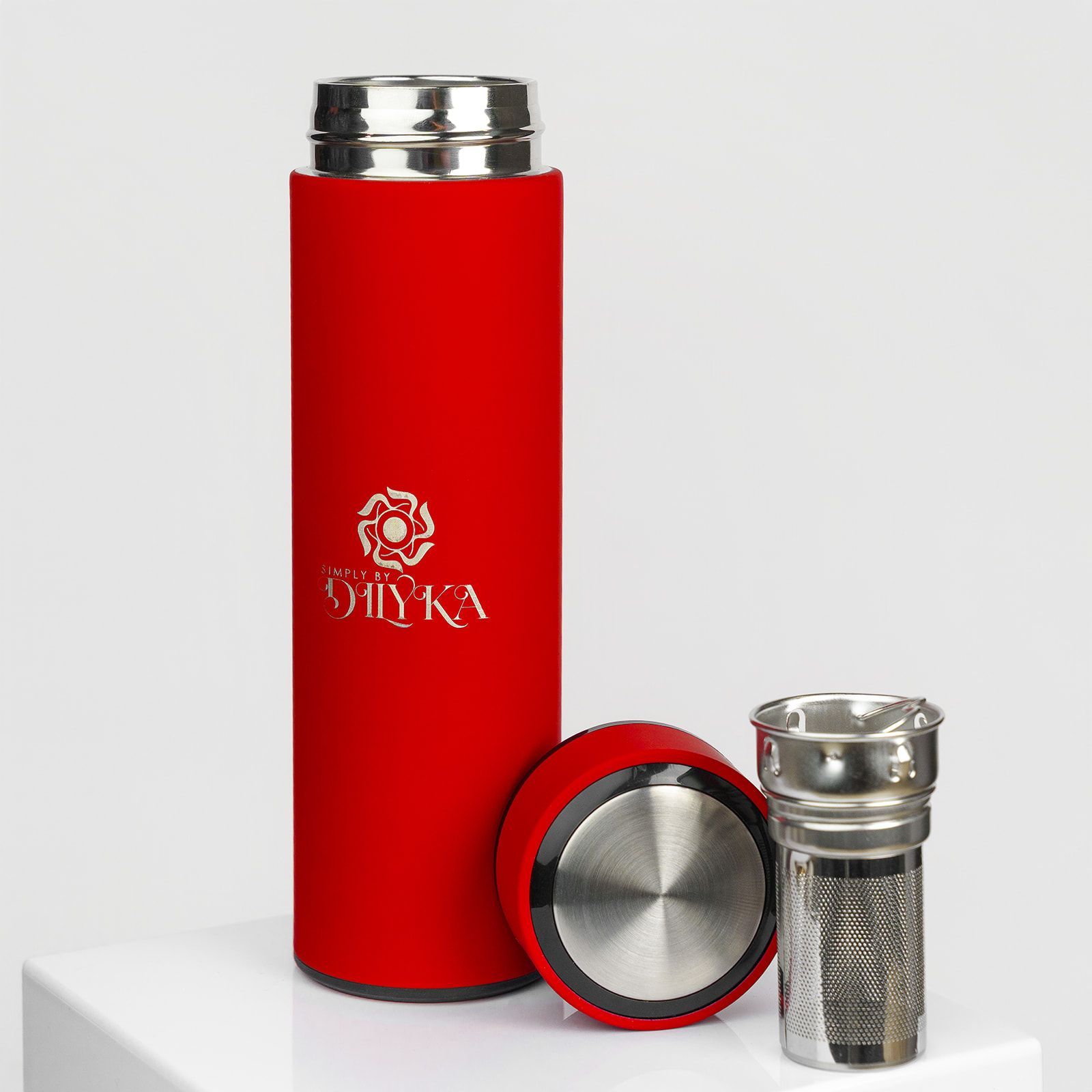 Red Tea Bottle with  Infuser