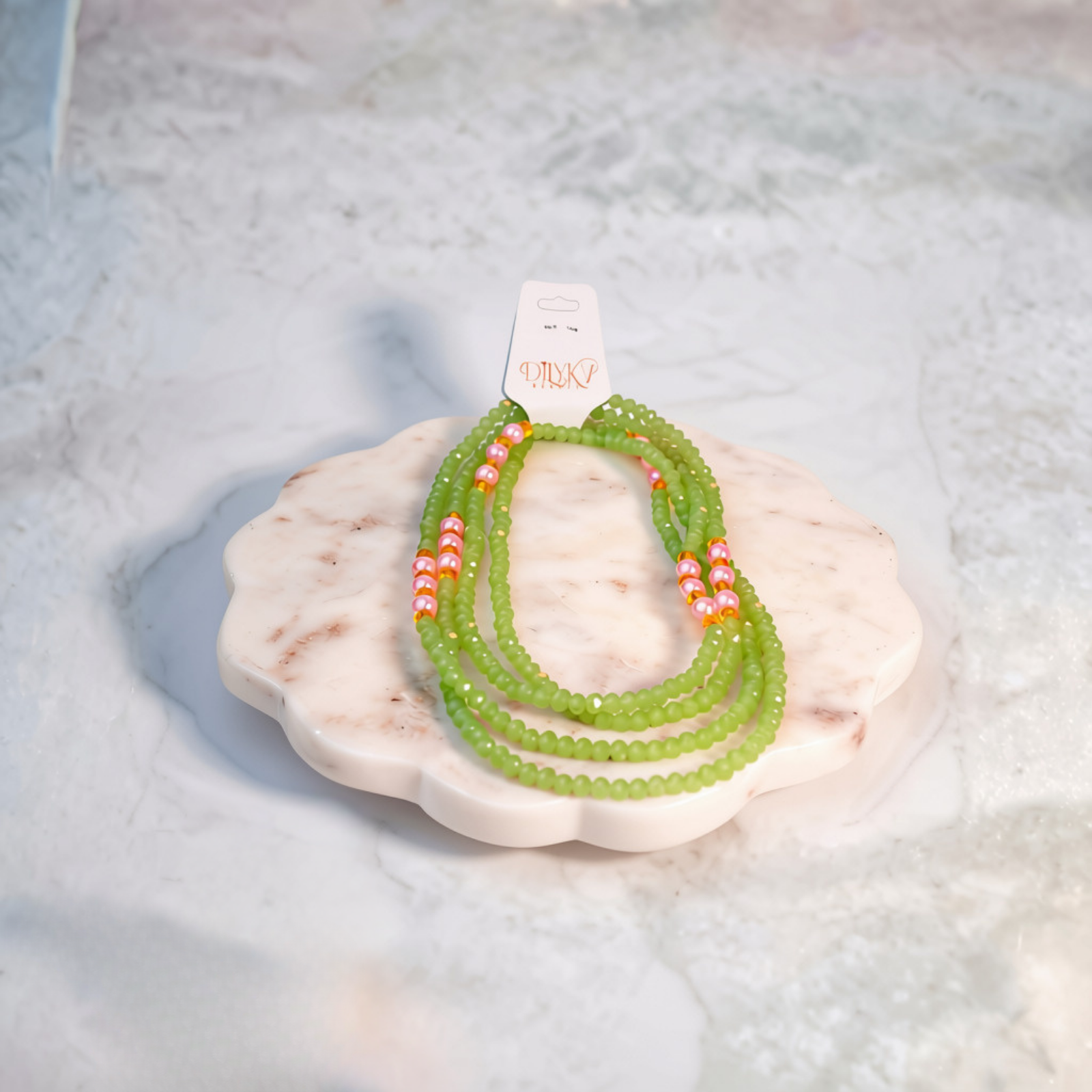 Kiwi Quartz Waist Beads