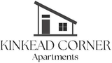 Logo for Kinkead Corner Apartments, featuring a stylized house icon and text.