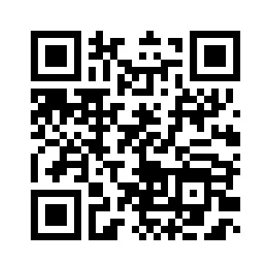 Black-and-white QR code on a white background