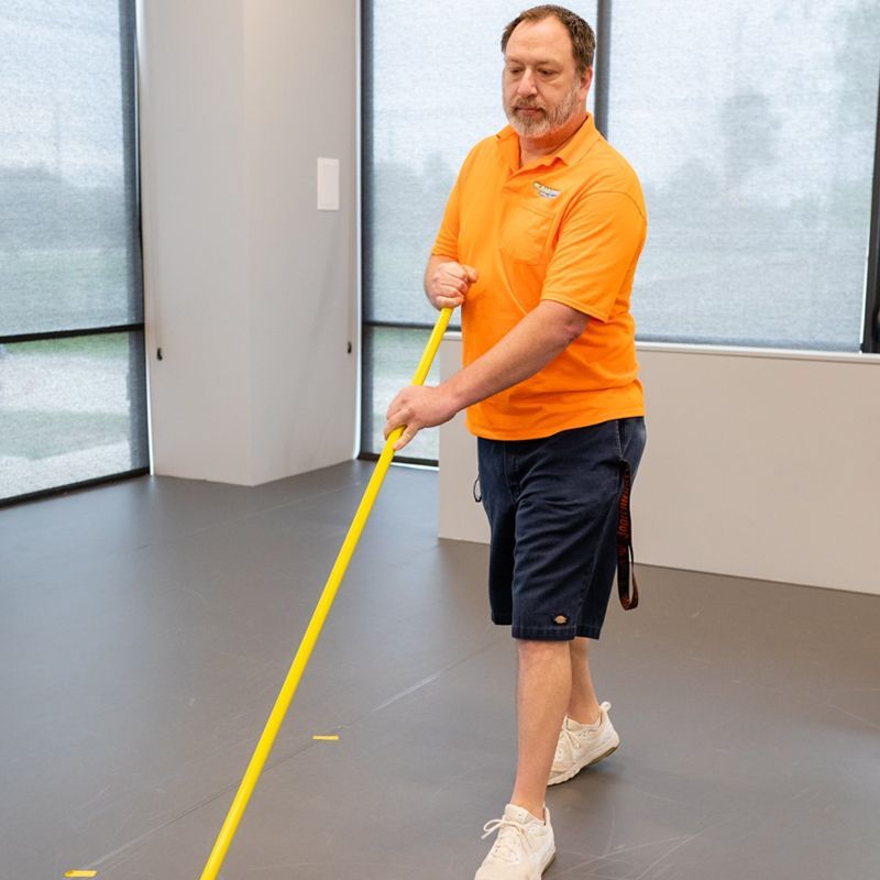 Man Cleaning The Floor Man Cleaning The Floor