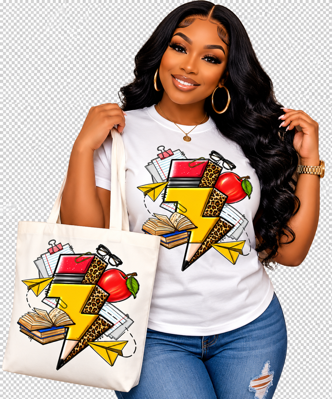 Teacher Tshirt and Tote