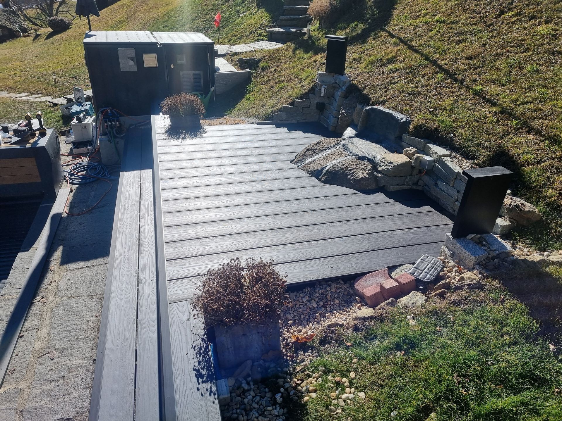 Holz-Terrassenboden