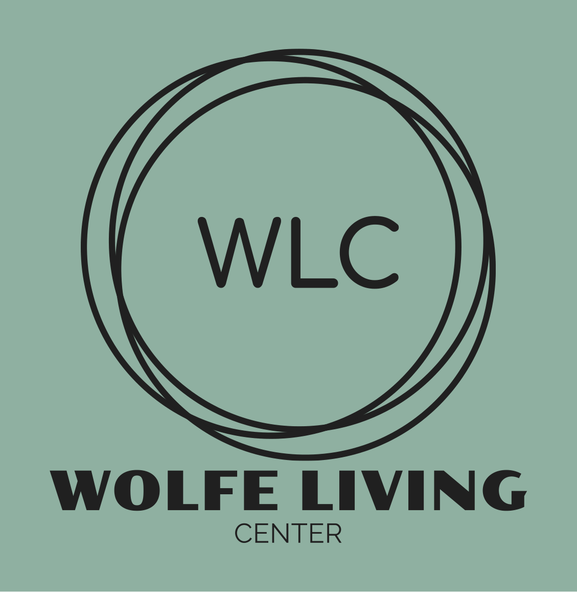 The Wolfe Living Center logo. The Wolfe Living Center logo.