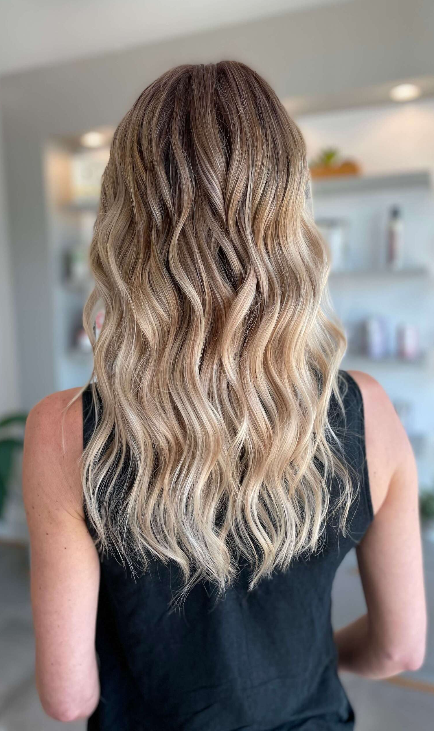 client balayage sample