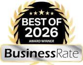 A plaque awarding Bridle Creek Apartments in Lexington, KY as a Top 3 BusinessRate winner for 2026.