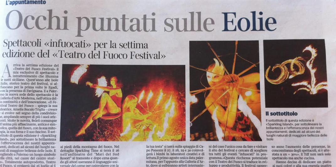 Articolo di giornale con titolo 