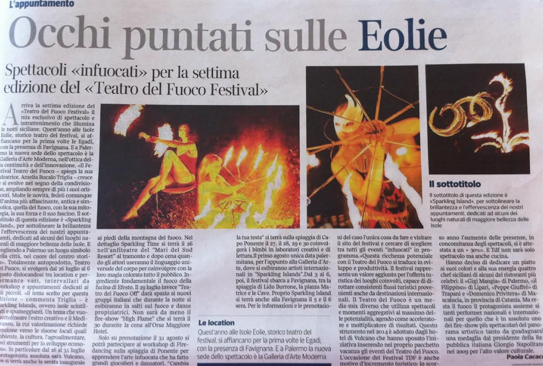 Articolo di giornale con titolo 